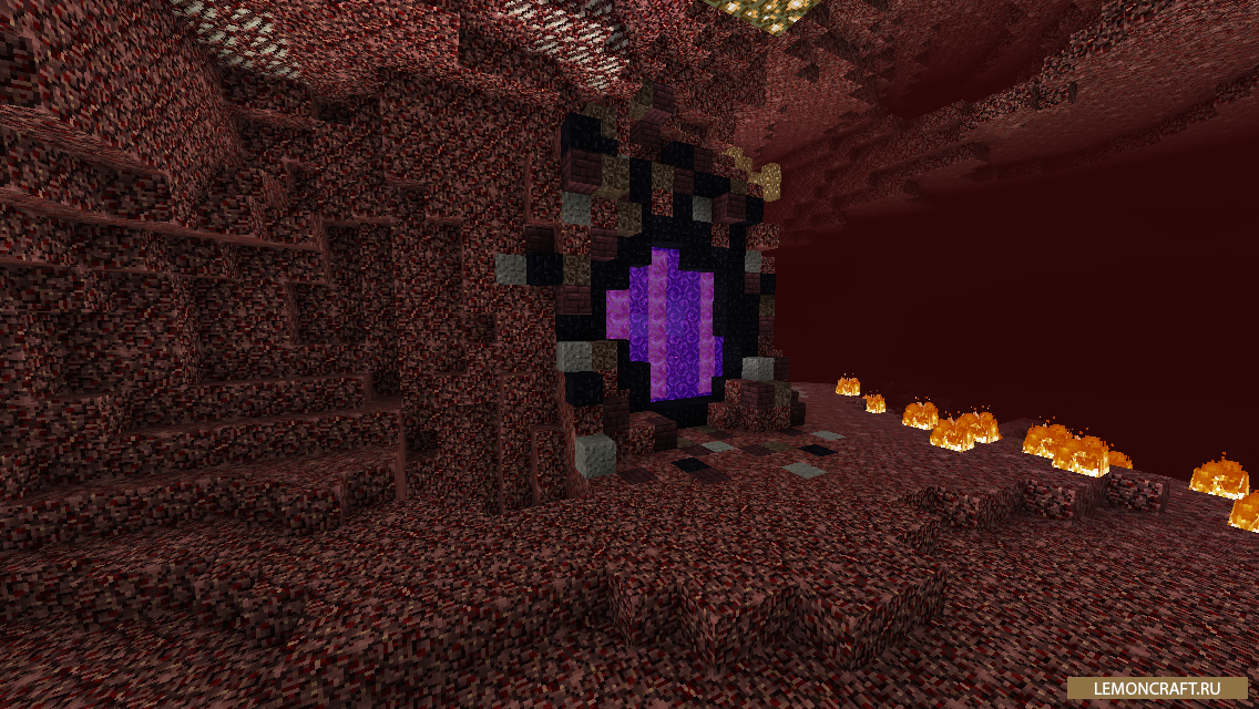 Медный данж. Ад майнкрафт 1.12.2. Nether Dungeons 1.12.2. Портал в ад. Красивый портал в ад